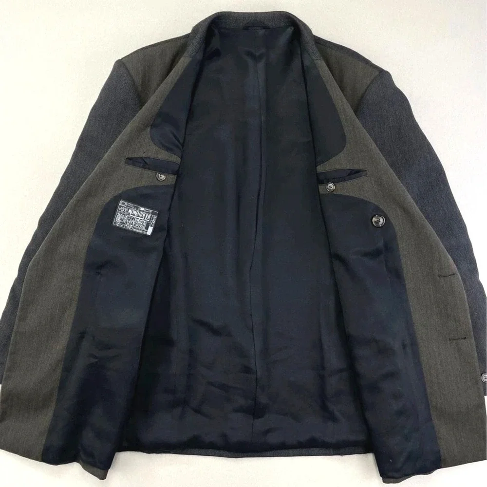 Marithe Francois Girbaud Blazer Mens 42? Wool‎ Momentodue Double Breasted Jacket
